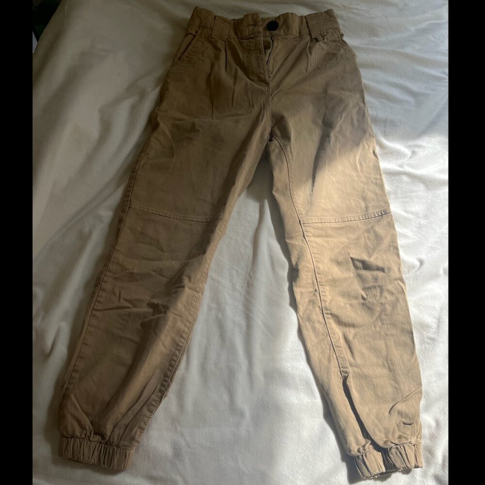 Bershka beige cargo pants
